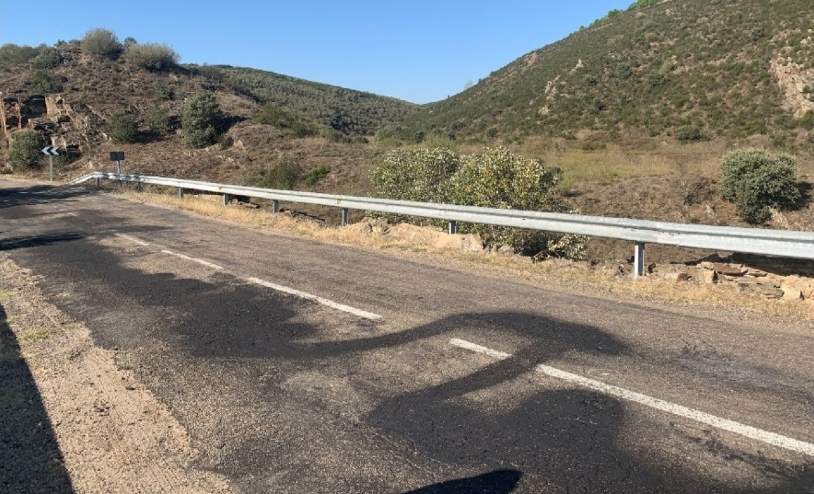 Arreglo carretera de 'Los Infiernos' de Almaraz de Duero, la ZA-P-2223