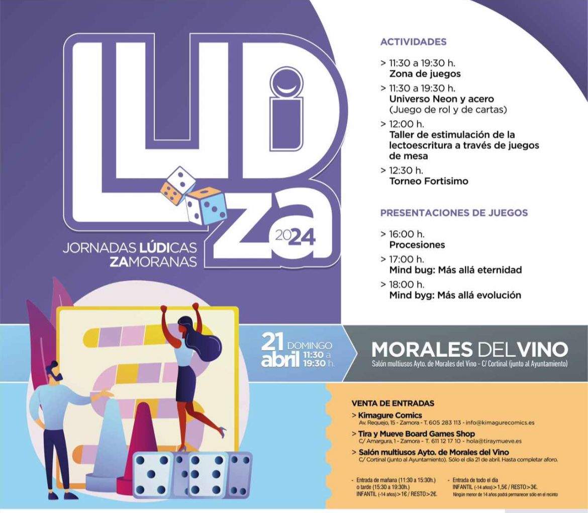 cartel jornadas lúdicas Morales del Vino