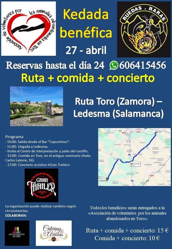 Cartel de la 'kedada' benéfica