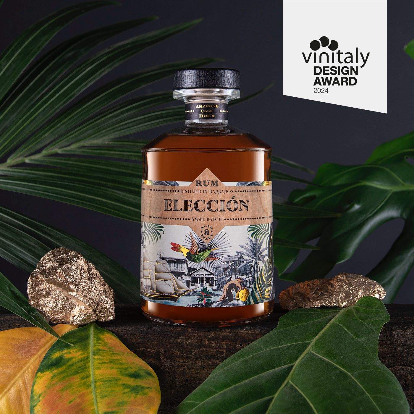Ron Elección, Vinitaly Design Award "Best Dark Spirit Packaging"