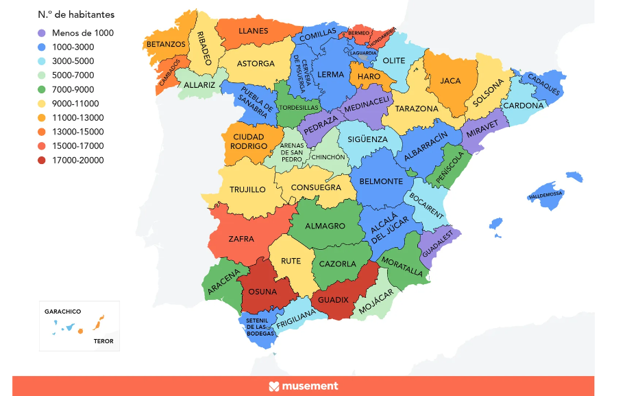 Mapa realizado por Condé Nast Traveler