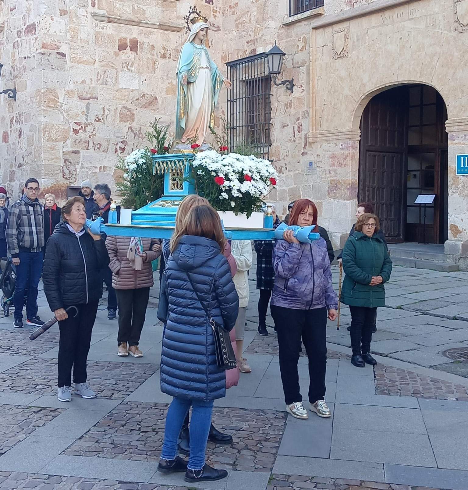 Rosario de la aurora por las calles de Zamora. Fotografía: Diócesis de Zamora