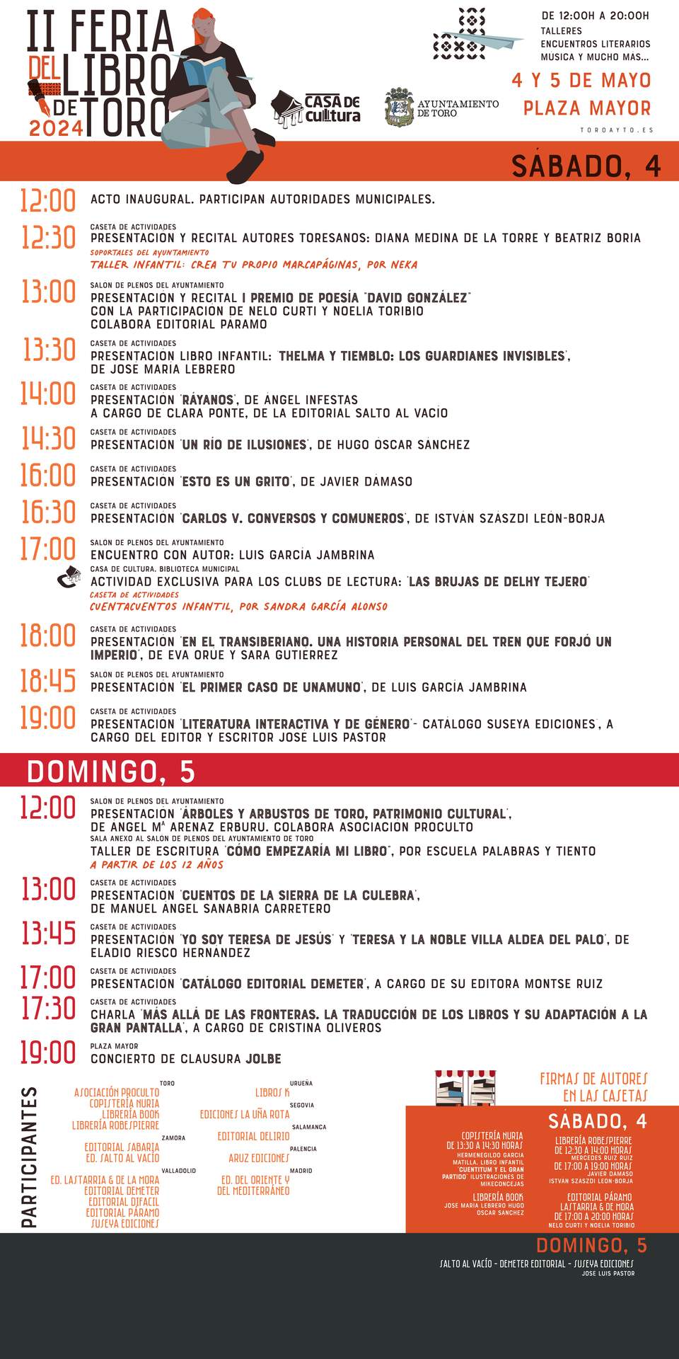 Cartel Feria del Libro Toro