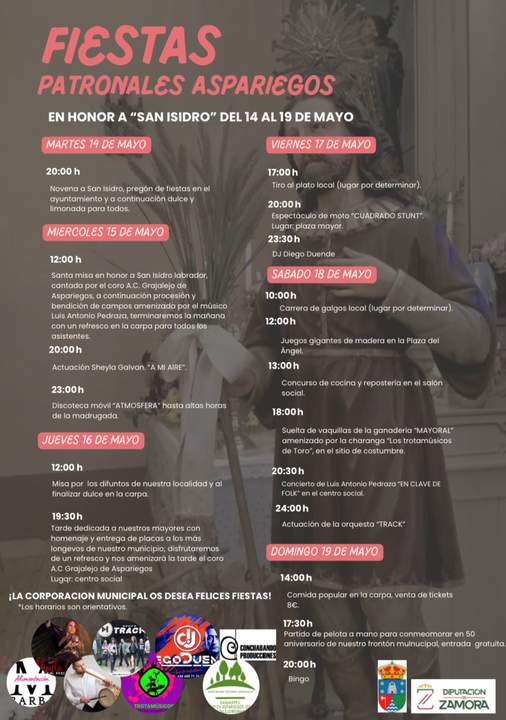 cartel fiestas Aspariegos