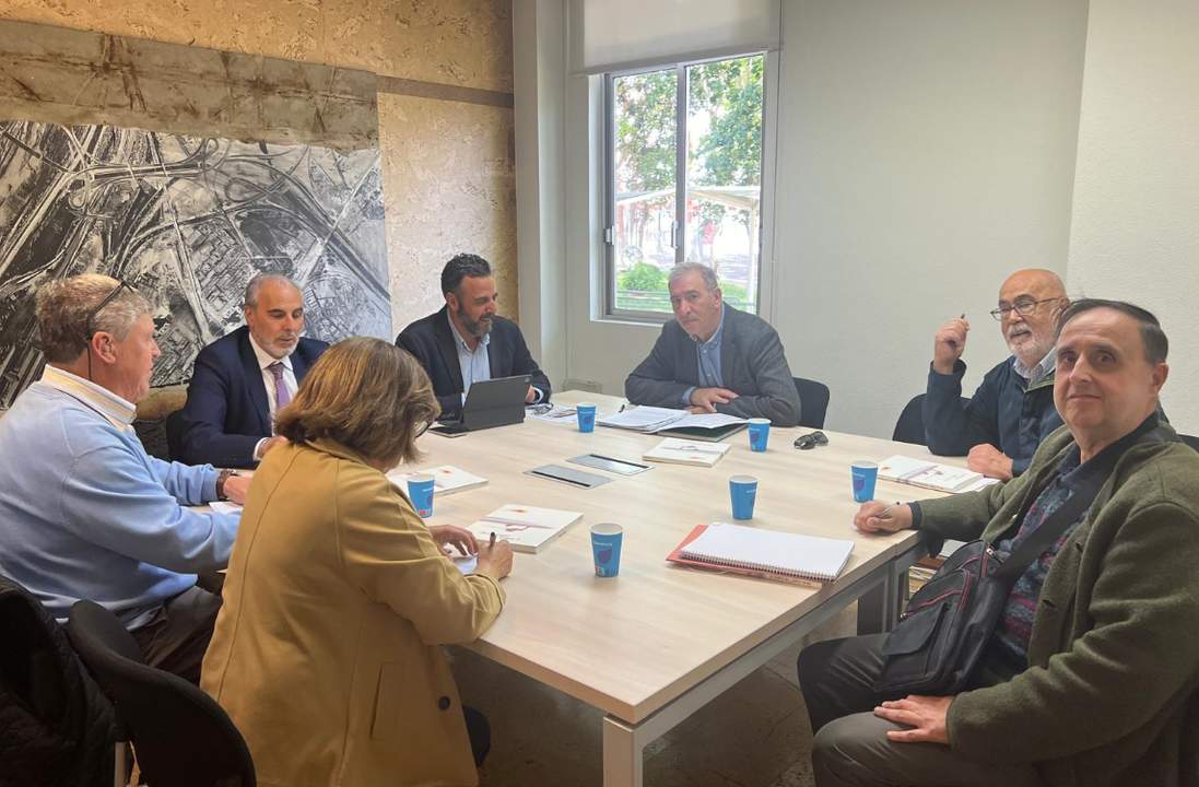 Reunión de la Plataforma Viajeros Jodidos Sanabria AV. con representantes de Renfe