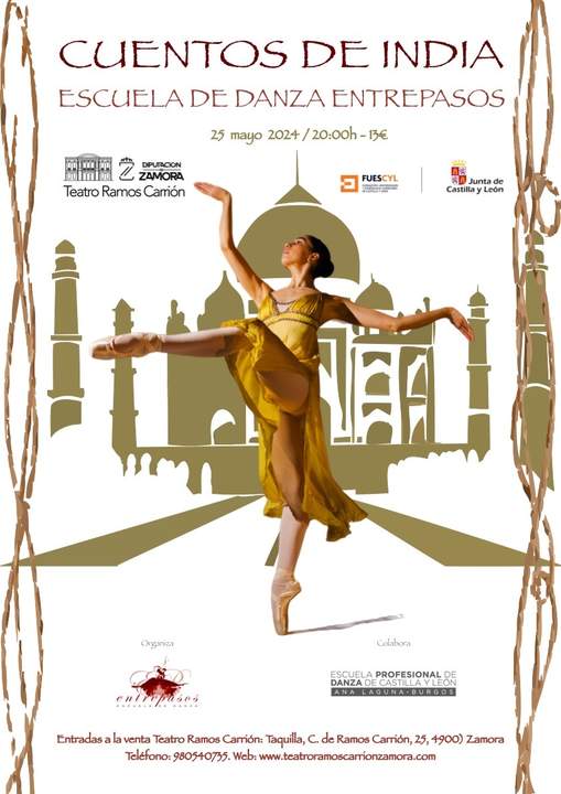 Cartel actuación "Cuentos de India"