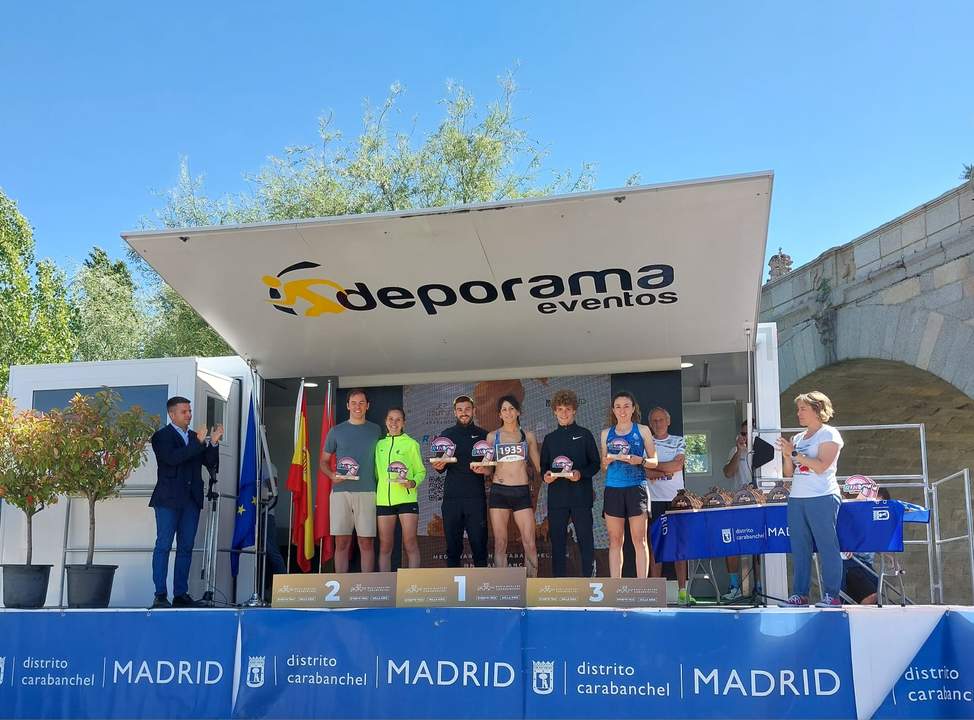 Estefanía González Rodríguez en la Runbow Race en Carabanchel