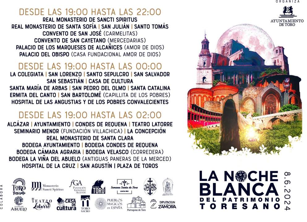cartel La Noche Blanca del Patrimonio Toresano