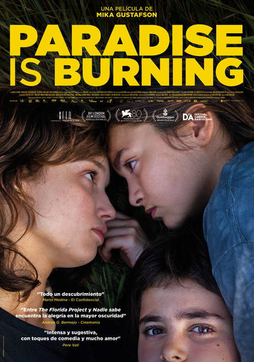 Cartel de la película sueca "Paradise is Burning"