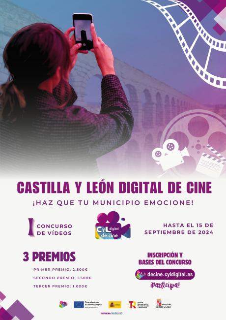 Cartel concurso De cine Castilla y León Digital