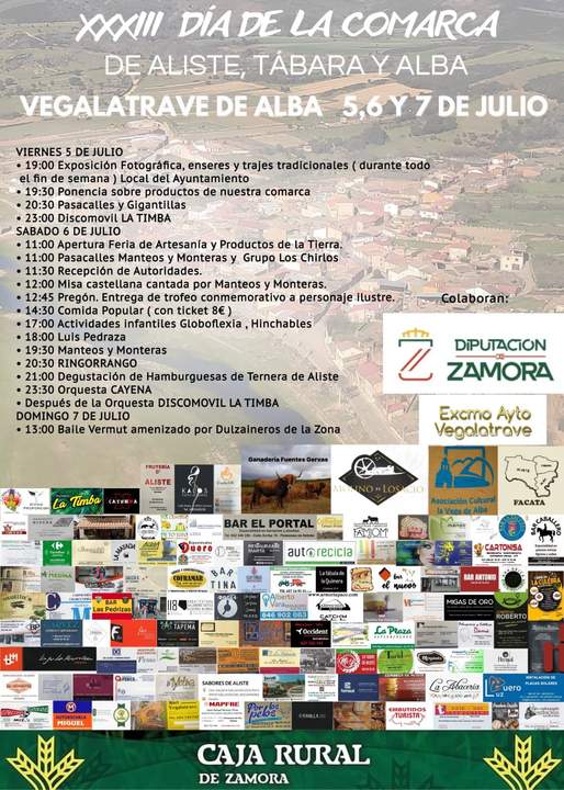 Cartel Día de la Comarca de Aliste, Tábara y Alba