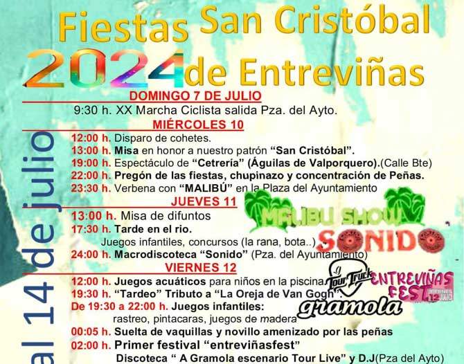 cartel fiestas San Cristóbal de Entreviñas