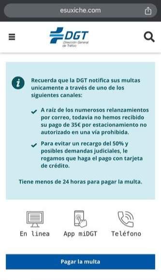 Estafa DGT