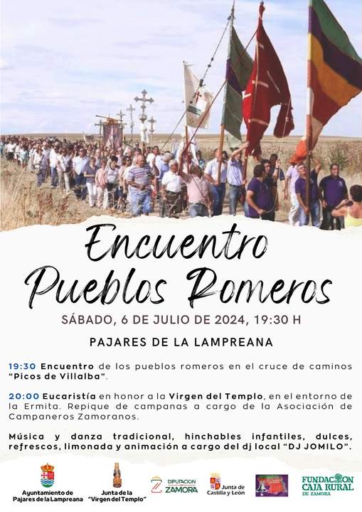 cartel Encuentros Romeros en Pajares de la Lampreana