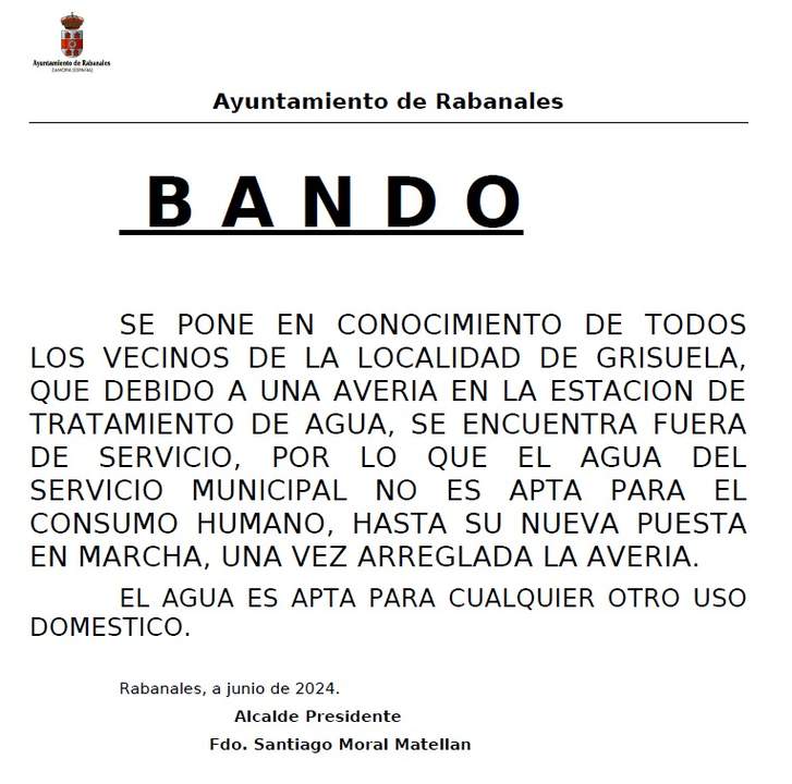 bando publicado el pasado 28 de junio