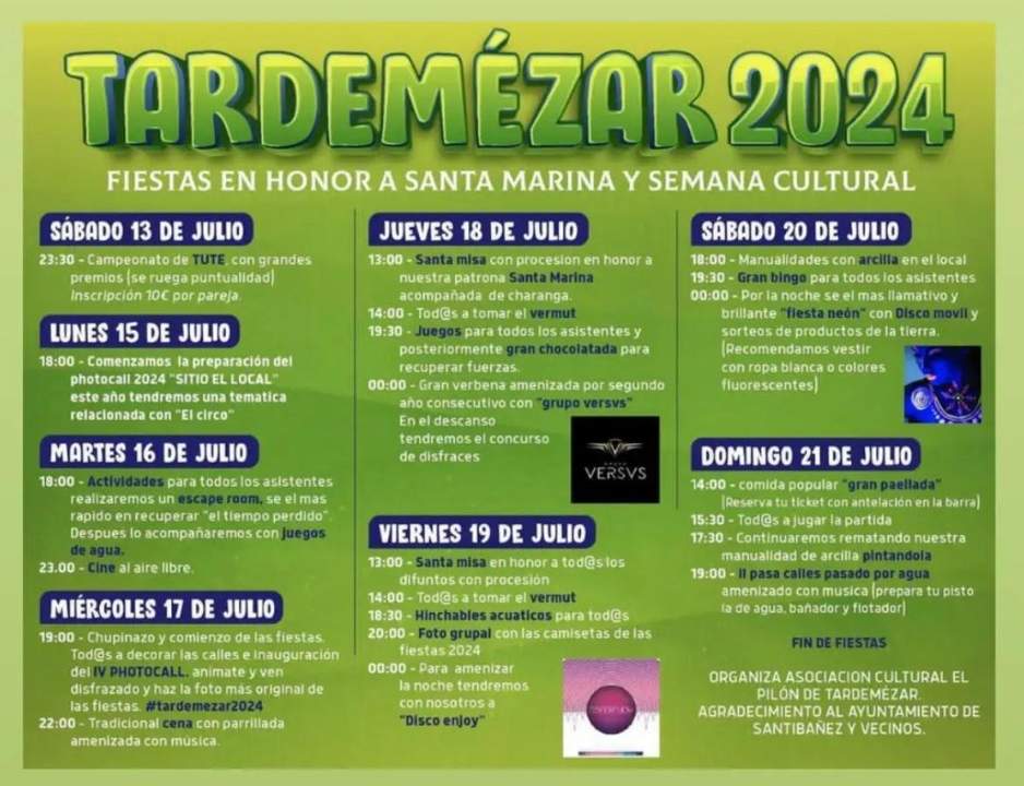 cartel fiestas Tardemézar
