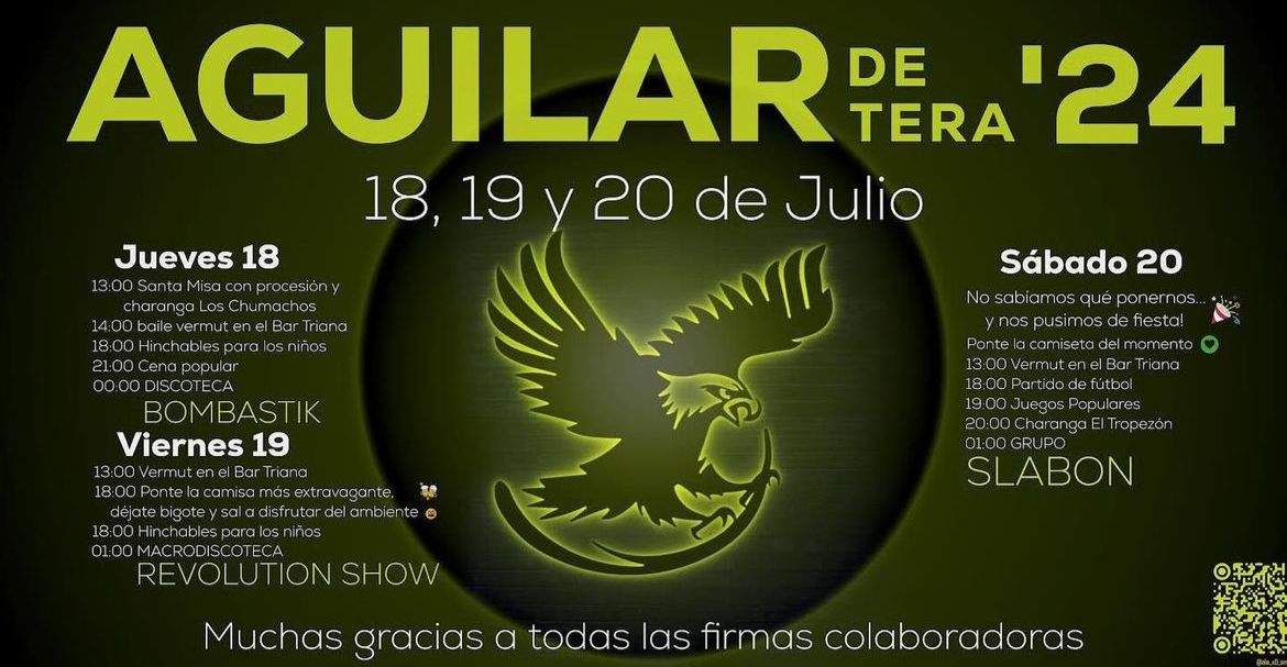 cartel fiestas Aguilar de Tera