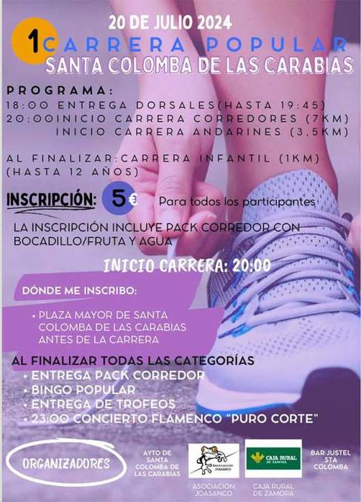 cartel carrera popular