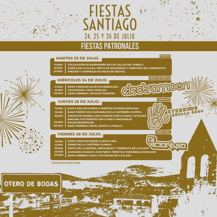 cartel de fiestas de Otero de Bodas
