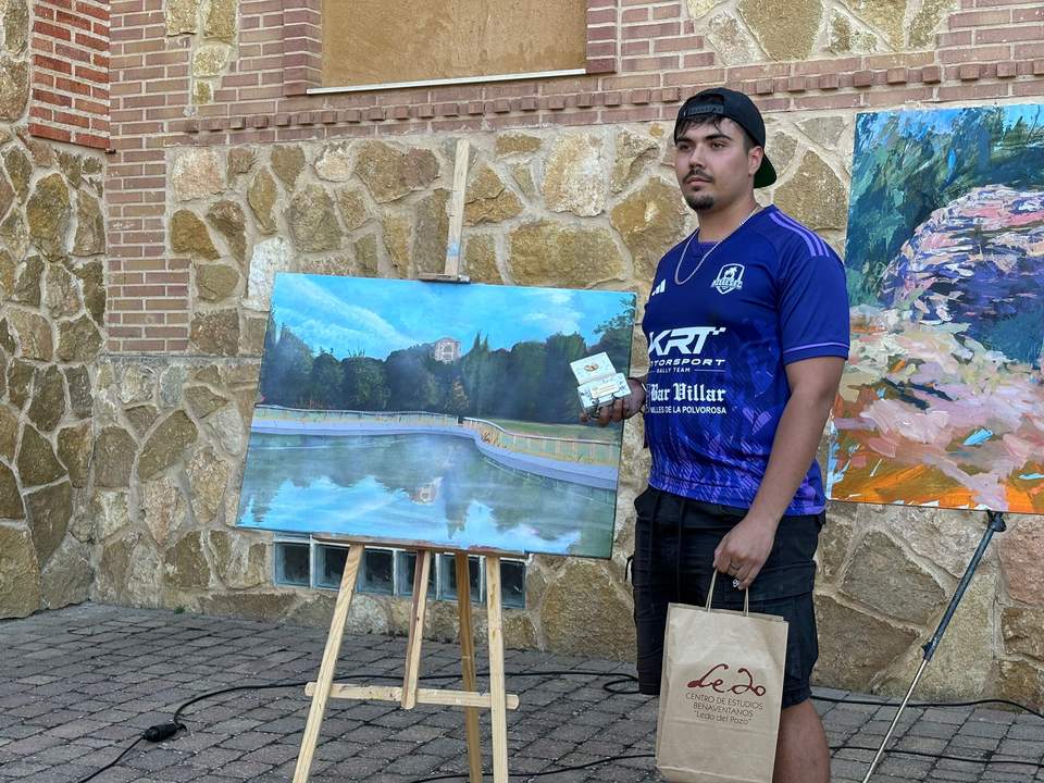 participante concurso de pintura de Benavente