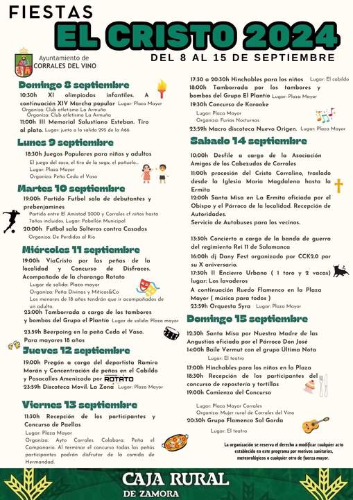cartel fiestas Corrales