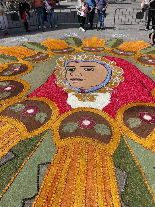 alfombra floral Virgen de la Concha. Imagen Cecida 1