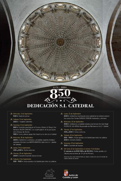 programa 850 años de la Catedral