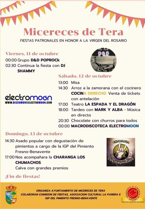 cartel de fiestas de Micereces de Tera