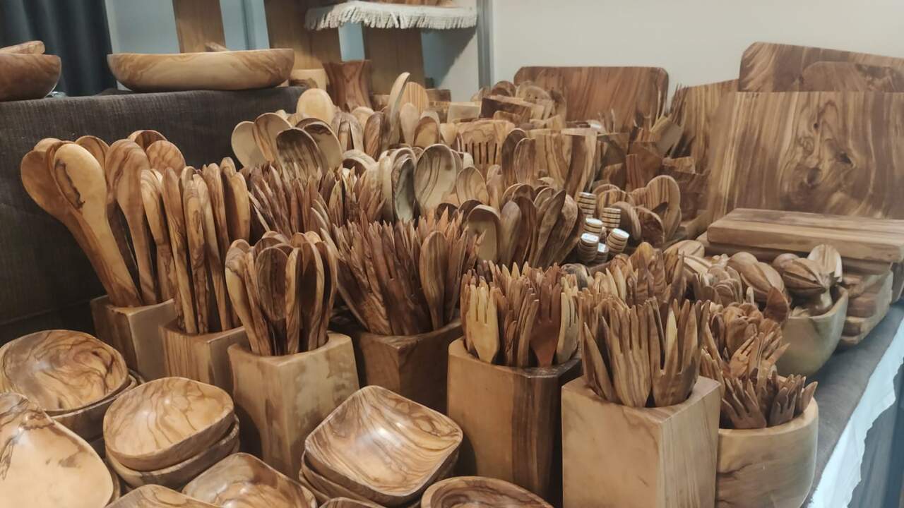 cubiertos de olivo