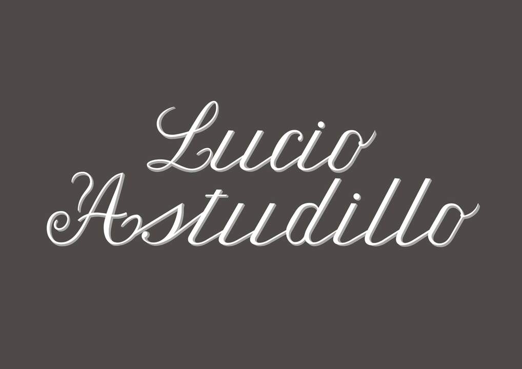 Lucio Astudillo. Letrero