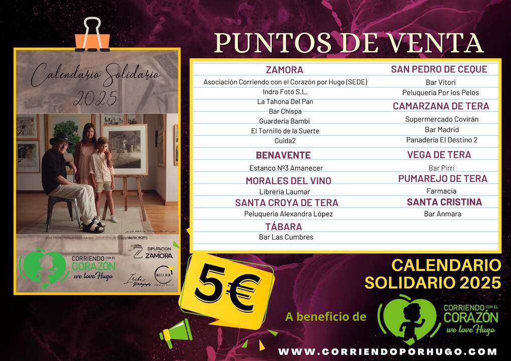 puntos de venta calendario solidario