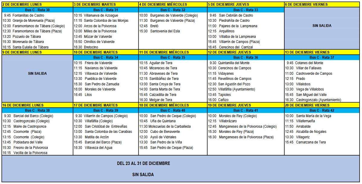 Bibliobus diciembre
