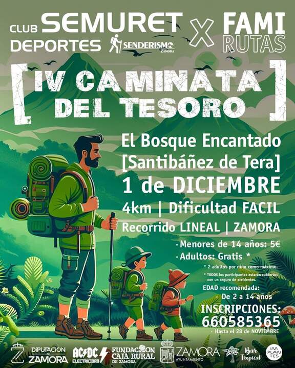 cartel IV CAMINATA DEL TESORO