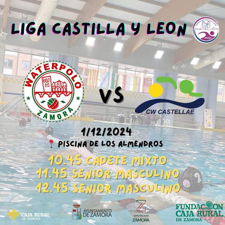 cartel partido waterpolo