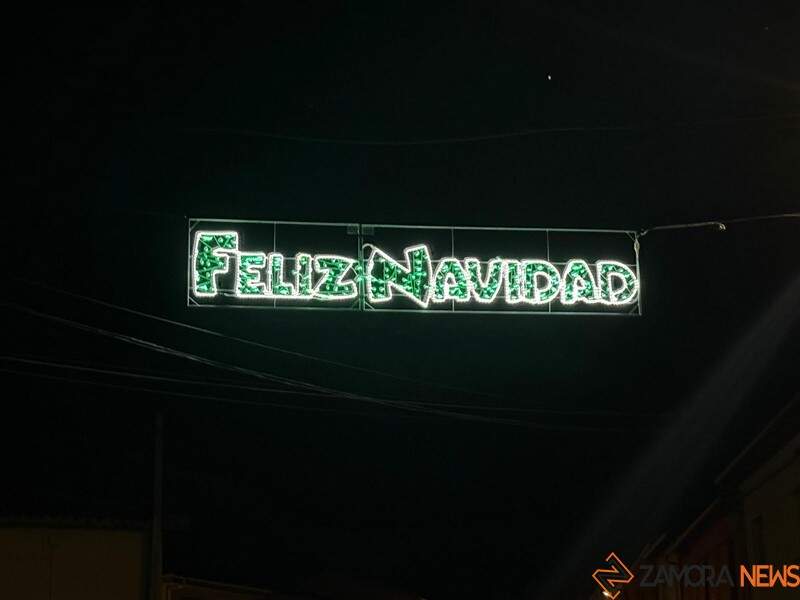 luces de Navidad en Santibáñez de Tera