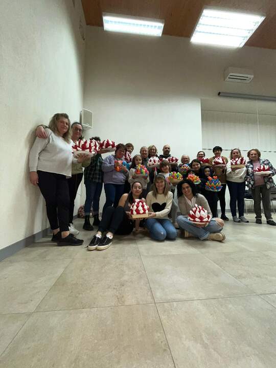 taller navideño en Barcial del Barco