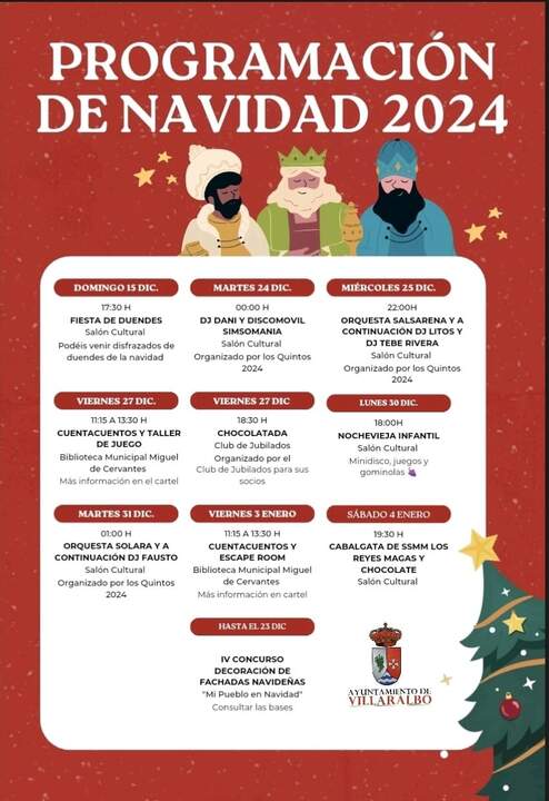 programación Navidad de Villaralbo