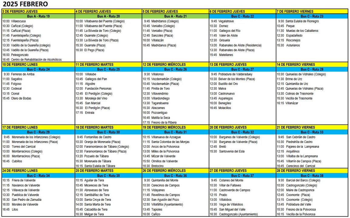 BiblioBus Febrero
