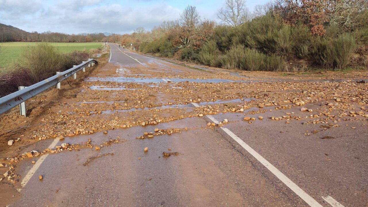 carreteras afectadas por el temporal Herminia