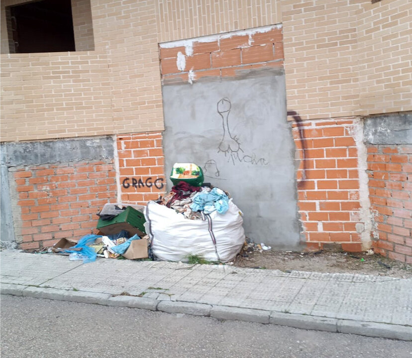basura en la calle