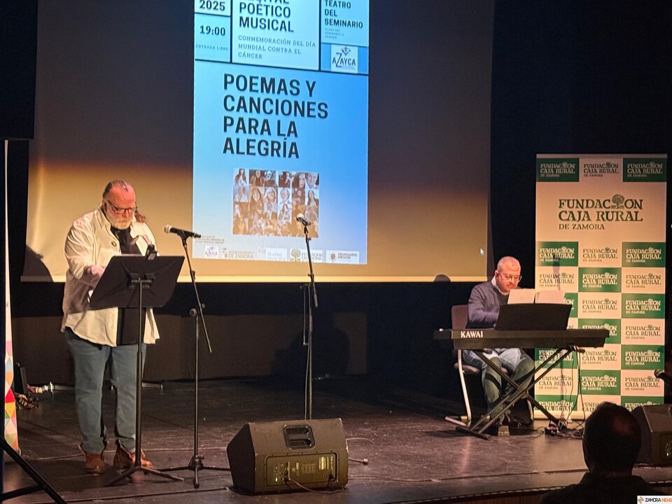 Teatro del Seminario de Zamora, recital poético-musical Poemas y canciones para la alegría