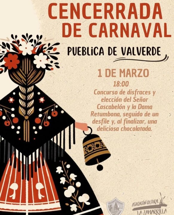 cartel fiesta carnaval Pueblica de Valverde