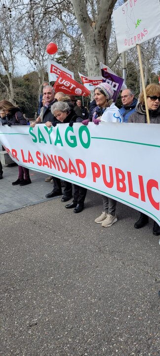 Sayago se suma a la protesta por la sanidad pública en Valladolid (2)