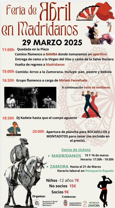 cartel feria de abril Madridanos