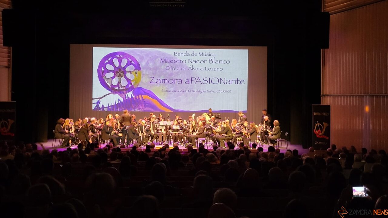 La Banda Maestro Nacor Blanco abre el corazón de la Pasión zamorana en el Teatro Ramos Carrión