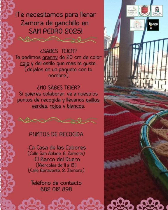 Una red de ganchillo comienza a tejerse en Zamora para San Pedro 2025