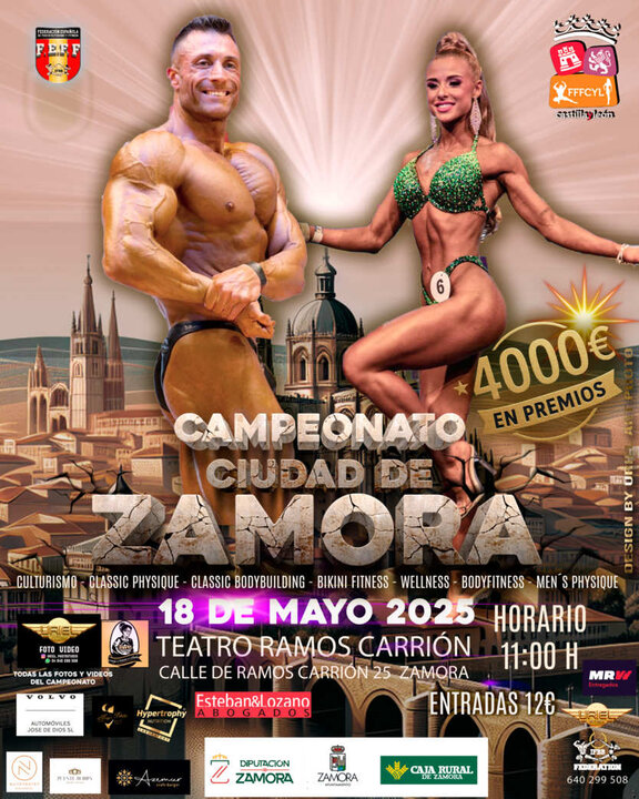 Zamora acogerá un campeonato nacional de culturismo