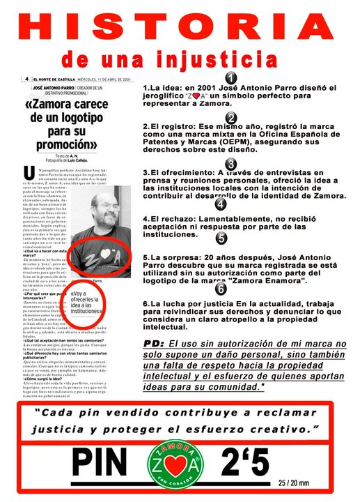 Un jubilado acusa a Zamora10 de usar su marca registrada