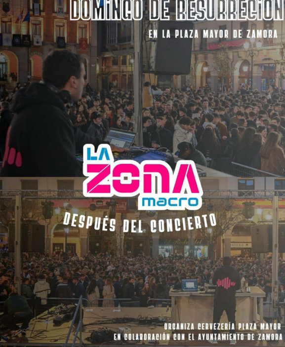 cartel La Zona, domingo de resurreción