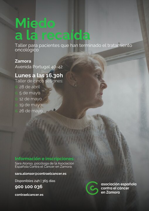 cartel cáncer Zamora